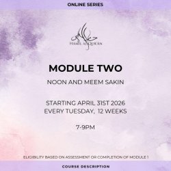 Tajweed Module 2 SISTERS (Tuesdays 7-9 PM)