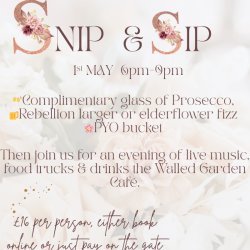 Snip & sip 🌸