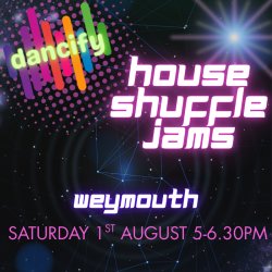neon pink text and dancify logo