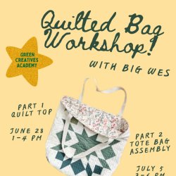 GCA: Quilted Tote Bags w/ Big Wes (Part 2): Tote Bag Assembly
