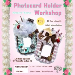Dessert themed Photocard Holder workshop