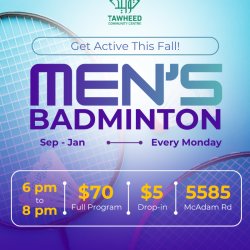 Men's Badminton Drop-In – Fall/Winter 2026