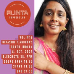 FLINTA Supperclub Vol #13: South Indian Cuisine 8.10.2026