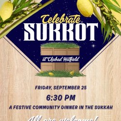 Friday night in the Sukkah