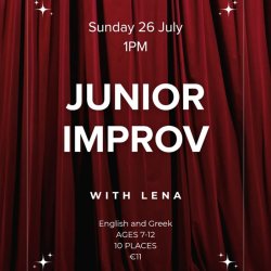 Junior Improv with Lena's Improv Place. 26 July 1pm