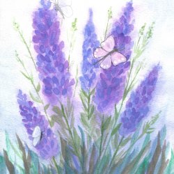 Lilacs & Lavender Watercolor Workshop