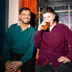 The hosts of the podcast