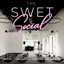 THE SWET Social Pilates and wellness event at The Canvas Event Studio.