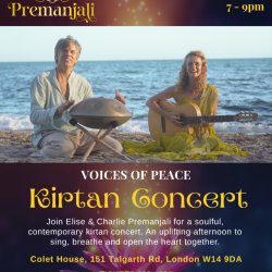 Voices of Peace ~ Kirtan Concert with Elise & Charlie PREMANJALI