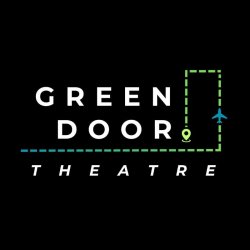 The Green Door Theatre logo, updated for Come From Away to show a plan en route to its destination