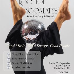 Rooftop Yogalates Brunch 🪩🧋🧘🏽‍♀️ - 27/09