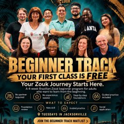 Duval Zouk Beginner Track | 4-Week Brazilian Zouk Series for New Dancers.