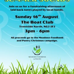 Summer Sounds in aid of Meadows Foodbank and Pantry