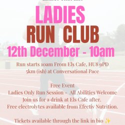 Ladies That Lift x Els Cafe - Run Club - 12.12.2026