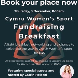 Cymru Women's Sport Fundraising Breakfast - Celebrating 2026