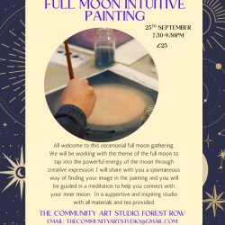 Full Moon Intuitive Painting