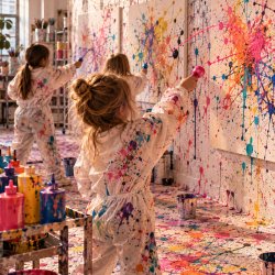 THE SPACE Kids – Actionpainting