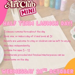 STUDIO ART CLUB MINI LAUNCH DAY