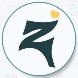 Circular ZCORE International emblem featuring a stylised dark teal letter Z with a yellow heart accent on a light background.