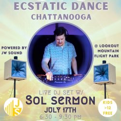 Flyer for Ecstatic Dance event
