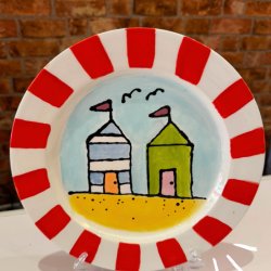 Family Pottery Painting with The Pink Parachute
