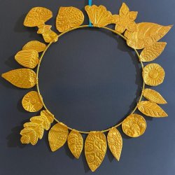 Gold foil Christmas decorations