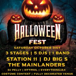 HALLOWEEN FEST WITH STATION 11 - DJ BIGS - THE MAINLANDERS - HTTPHIL - DJ PELLY - EVERYTHINGJAX