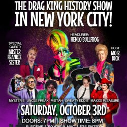 THE DRAG KING HISTORY SHOW in NYC