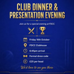 2026 FDCC Club Dinner, Presentation Evening 💙💛🏏