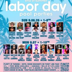 9.6 - LABORDAY SUNDAY  @ LORENZO HOTEL