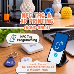 Boys Only (Gr 5-8) : Design & 3D print Your Own NFC Tag