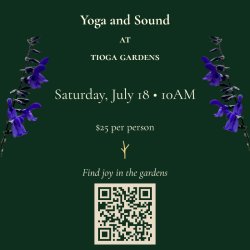 Get Rooted: Yoga & Sound at Tioga Gardens