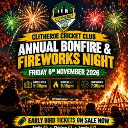 Clitheroe CC Bonfire & Fireworks Display 2026