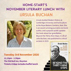 Home Start's November Literary Lunch with Ursula Buchan