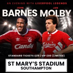 An Evening With Liverpool Legends, John Barnes & Jan Molby at St Mary's Stadium