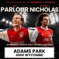 An Evening With Arsenal Legends, Ray Parlour & Charlie Nicholas at Adams Park