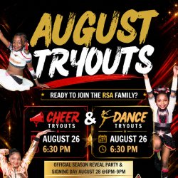 Season 14 - August RSA Cheer and Dance Open Public Tryout
