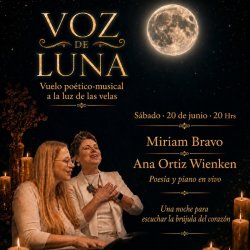 Voz de Luna: Vuelo poético-musical a la luz de las velas