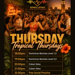 THE ISLAND THURSDAYS DOMINICAN BACHATA AND CUBAN SALSA