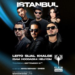 Persian hiphop fest with Sijal, Leito, Khalse, Hoodadk4, Isam & Heliyom at Klein Phonix Istanbul