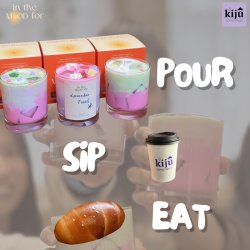 Latte Candle making event with pastries and coffee
