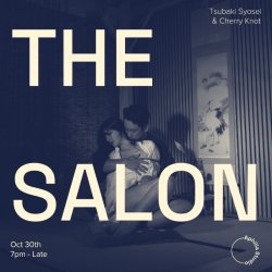 The Salon two-year anniversary artwork featuring Conor Aphilia and Bella Sorcha performing Kinbaku.