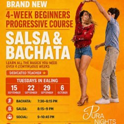 4-week Beginners Progressive course in Ealing - Salsa & Bachata