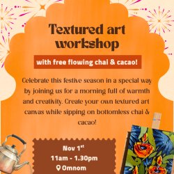 Textured Art Workshop X Chai Tasting Experience (Festive Edition)