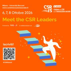 Banner iscrizioni Meet The CSR Leaders 2026 - Salone della CSR