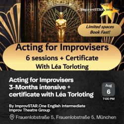 Acting for Improvisers 3-Months intensive  course + certificate with Léa Torloting