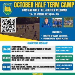 October Rugby Camps