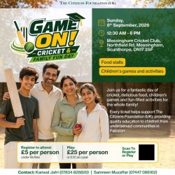 Game On! Charity Cricket Match for TCF-UK