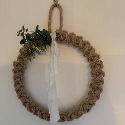30cm Circular Rope Wreath Workshop