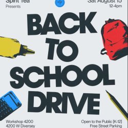 Back to School Drive Hosted by Spirit Tea